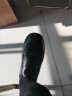 红蜻蜓男鞋皮凉鞋夏季镂空透气软底爸爸鞋真牛皮鞋子 黑色 41 实拍图