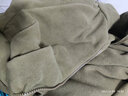 雪中飞摇粒绒立领女春季纯色简约舒适休闲情侣款保暖时尚百搭休闲卫衣 002F橄榄绿（女） XL 实拍图