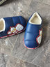 圣闲圣闲奥特曼儿童拖鞋冬季儿童棉拖鞋男童包跟保暖防水加绒宝宝棉鞋 宝蓝(包跟) 内长17cm 28/29适合3-4周岁 实拍图