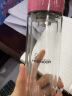 希诺双层玻璃杯家用办公水杯女高颜值过滤泡茶杯子XN-9505粉色 220mL 实拍图