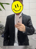 罗蒙旗舰店西服套装男士高档订制商务小西装职业正装新郎结婚礼服外套 双扣黑色西服+马甲+衬衫+裤子 2XL 码(加8件礼品) 实拍图