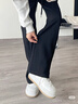 班尼路（Baleno）窄版细条绒直筒裤子女2025年春秋季保暖休闲显腿长灯芯绒阔腿长裤 实拍图