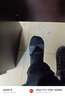 迪卡侬（DECATHLON）男士袜子冬季袜子运动袜高帮棉袜透气保暖男女长袜 RS900-专业运动黑灰-3双 【35-38】(鞋码35/36/37/38) 实拍图