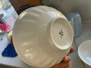 银凤国瓷“卢浮”法式纯白浮雕骨瓷餐具碗碟家用散件自选diy 卢浮-8英寸汤碗 实拍图