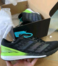 adidas ADIZERO BOSTON 9超轻马拉松boost专业竞训跑鞋男阿迪达斯 黑色/绿色/银金属   40.5 实拍图