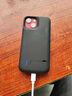 诺康士MUSTTRUE 适用苹果背夹充电宝夹背电池一体充电手机壳便携软边移动电源无线快充 12mini/13mini【升级版5.4寸】磨砂黑 实拍图