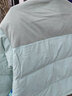 鸭鸭（YAYA）羽绒服男女同款冬季情侣装灯芯绒立领休闲百搭撞色鸭绒外套 浅青色 M (建议105-125斤) 实拍图