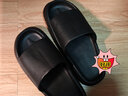 IQGD拖鞋男凉拖鞋女家居情侣款室内外洗澡002 黑色 40-41 实拍图