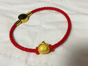 老庙黄金转运珠足金十二生肖蛇年本命年手链送女友老婆生日节礼物 生肖鸡:约1.1g 单个转运珠 实拍图