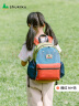 SHUKIKU儿童书包防泼水1-3年级小学生书包超轻透气双肩包橙红M+码S-2143 晒单实拍图