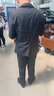 花花公子西服套装男休闲韩版商务职业正装三件套修身结婚伴郎新郎西装外套 黑色两扣西服+西裤+领带 3XL 实拍图