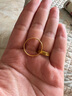 明牌珠宝黄金戒指男女款 足金古法平安无事戒素圈对戒礼物AFM0156工费150 戒指 19号 约2.14克 实拍图