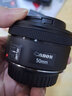 佳能（Canon）小痰盂三代 ef50 1.8stm 标准定焦镜头 单反相机大光圈全画幅人像镜头 EF 50 1.8+定制遮光罩 官方标配 实拍图