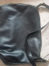 慕昂（MOVEON）黑色包包女2023新款时尚大容量单肩斜挎包休闲百搭通勤托特包软皮 黑色 实拍图