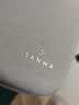山业（SANWA）旅行便携包硬壳 数据线移动电源线收纳包 充电器数码配件整理包 L大号 浅灰色 实拍图