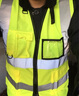 星工（XINGGONG）反光背心 反光衣服交通施工环卫反光马甲可印字 荧光黄XXXL 10件可定制 实拍图