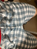 南极人男士睡裤男夏季棉阿罗裤格子五分大裤衩可外穿家居裤浅蓝L 实拍图