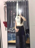 NEW OR MODE高街美式牛仔裤男港风复古潮牌设计感春秋季情侣休闲直筒阔腿裤子 黑色 XL 【建议140-155斤】 实拍图
