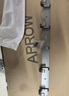 箭牌（ARROW）挂件套装太空铝浴室卫生间五金免打孔毛巾架置物三角架马桶刷全套 枪灰挂件六件套5691TZ-6GG 实拍图