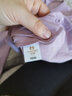 好波男秋衣套装素色棉氨高弹性圆领薄款打底内衣女修身秋衣秋裤HLL3.0 女士-灰紫 L (165) 实拍图