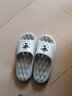 安尚芬凉拖鞋男士时尚户外穿运动居家舒适浴室防臭防滑踩屎感软底拖鞋女 灰色（条纹款） 44-45 【适合43-44】 实拍图