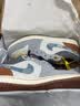 耐克NIKE篮球鞋男子AJ1乔1JORDAN 1运动鞋FZ5042-041灰白40.5 实拍图