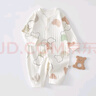 婧麒（JOYNCLEON）婴儿衣服春秋款纯棉连体衣早秋a类宝宝无骨秋装可爱哈衣秋季 双拼米奇 66cm 实拍图