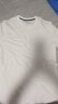 班尼路（Baleno）短袖t恤男纯色体恤情侣款上衣青年基础百搭打底衫休闲透气新疆棉 01W白色 L 实拍图