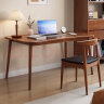 罗森（LUOSEN）京东居家优选 实木书桌 学习桌简约小户型办公电脑桌 桌+椅 80cm 实拍图