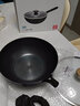 优宛日本极铁锅炒锅 无涂层少油烟不粘锅炒菜锅 平底电磁炉燃气灶通用 32cm日本极铁炒锅 32cm 实拍图