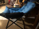 坤美懒人沙发椅宿舍椅子单人折叠沙发椅寝室带脚凳电脑凳午休椅可拆洗 天蓝色单椅（三挡调节）送储物袋 实拍图
