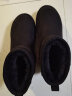 骆驼（CAMEL）雪地靴女冬季新款加绒保暖加厚棉鞋休闲短靴子 L23W275157黑色 35 实拍图