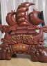 吉善缘 一帆风顺帆船摆件 龙船家居客厅办公室公司乔迁装饰开业工艺礼品 中号一帆风顺（木纹色） 实拍图