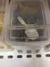 日本进口sanada五谷杂粮收纳盒 厨房食品级塑料密封罐 干货谷物咖啡豆子储物罐白糖罐储存盒 2.6L三个装 实拍图
