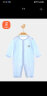 贝瑞加（Babyprints）宝宝连体衣纯棉婴儿哈衣儿童睡衣四季内衣长袖薄款爬服 蓝80 晒单实拍图