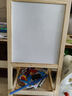 儿童画画板小黑板家用学生支架式写字板黑板墙贴可擦写小学生玩具 E款磁性双面固定款【超值礼包】 实拍图