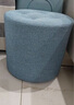 甄沐沙发墩布艺小凳子家用矮凳圆凳简约客厅沙发茶几凳创意墩子网红实 深灰色 直径32*高28cm 实拍图