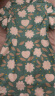 爬爬（papa）【亲子装】女童裙子夏季新款母女装国风连衣裙女宝妈妈旗袍款 绿色-宝宝 90cm 晒单实拍图