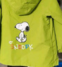 史努比（SNOOPY）儿童双面穿风衣春秋新款女童男童外套小学生户外宝宝童装 绿色 160 实拍图