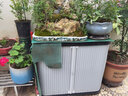 爱丽思（IRIS） 阳台花园防雨水工具收纳柜移动户外储藏箱车库工具储物柜防晒 800V-黑灰色 90*80*52cm 单层可叠加 自重20kg 实拍图