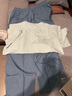 蕉内（Bananain）王一博同款305H纯棉睡衣男女士100%棉情侣家居服短袖短裤套装夏季 【长裤款素色-男】奶油绿 L 实拍图