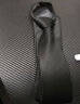 GLO-STORY 拉链领带 8cm男士商务正装潮流领带礼盒装MLD824065 黑色 晒单实拍图