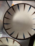 贺川屋日式餐具碗碟套装家用釉下彩陶瓷碗盘套装18头碗筷套装 优雅线条 实拍图