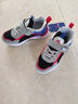 哈比熊童鞋儿童运动鞋男童鞋春秋款革面休闲鞋轻便软底潮鞋 灰蓝红36码 实拍图
