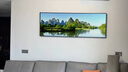 墨派客厅装饰画现代简约沙发背景墙壁画背有靠山超大尺寸横幅山水挂画 绿水青山 180x60cm(适合2.2米沙发)晶瓷 实拍图