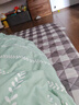 无印良品A类面料床褥床垫遮盖物单人学生宿舍四季褥子120x200cm灰大格 实拍图