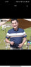 宝财羊爸爸装桑蚕丝短袖t恤男夏季条纹polo衫中老年人上衣服父亲节礼物 实拍图
