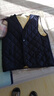 Radinka2025秋冬新款加大码马甲男加绒加厚背心中老年爸爸装保暖坎肩FSL 蓝色格子马甲 2XL 建议体重110-125斤 实拍图
