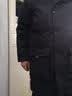 君羽羽绒服男中长款男士800蓬工装服派克服加厚防水鹅绒服 黑色 【800蓬白鹅绒】抗寒-35℃ L  | 充绒量340g 实拍图