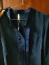 VOA真丝30姆米重磅藏青色立领单排扣做旧对丝工艺衬衫 BE776 高原藏青(A18) 165/L 晒单实拍图